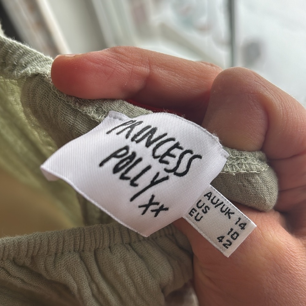 New Princess Polly Let’s dance mini dress in Sage green Size 10 - Picture 6 of 7